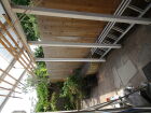Clothes drying shelter.