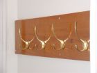 Coat hooks in hall